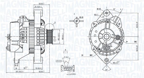 MAGNETI MARELLI Генератор 063734274010